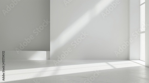 Sleek and minimalistic wide white backdrop ideal for contemporary design projects