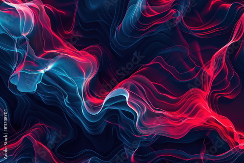 abstract background, red and blue color, wave wallpaper, patterns lines and swirling shape