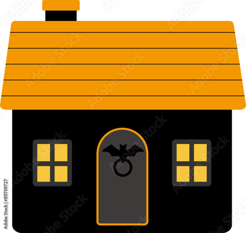 Halloween haunted house vector 
