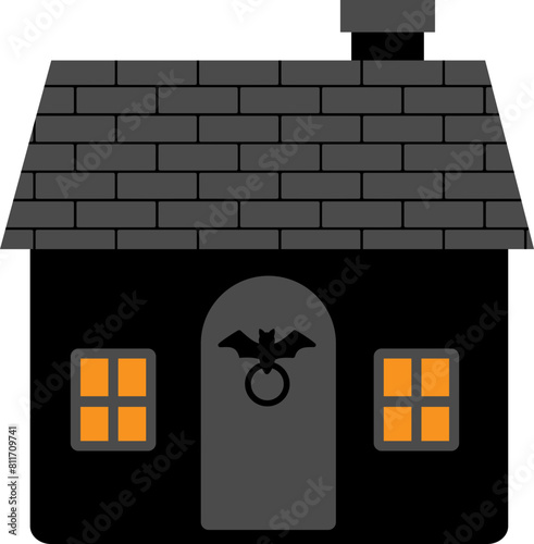Halloween haunted house vector 
