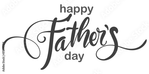 Happy Fathers Day lettering