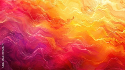 A vibrant painting capturing the intense heat and beauty of a flame. The artwork displays a stunning pattern of amber, orange, and peach colors, reminiscent of a geological phenomenon AIG50 photo