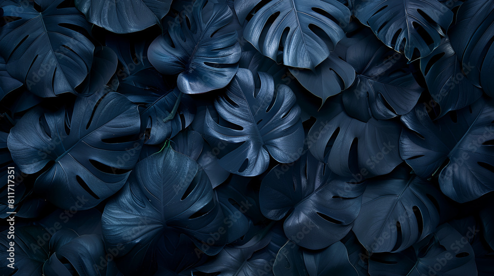 Abstract black leaves for a tropical foliage background Abstract black leaves for a tropical foliage background