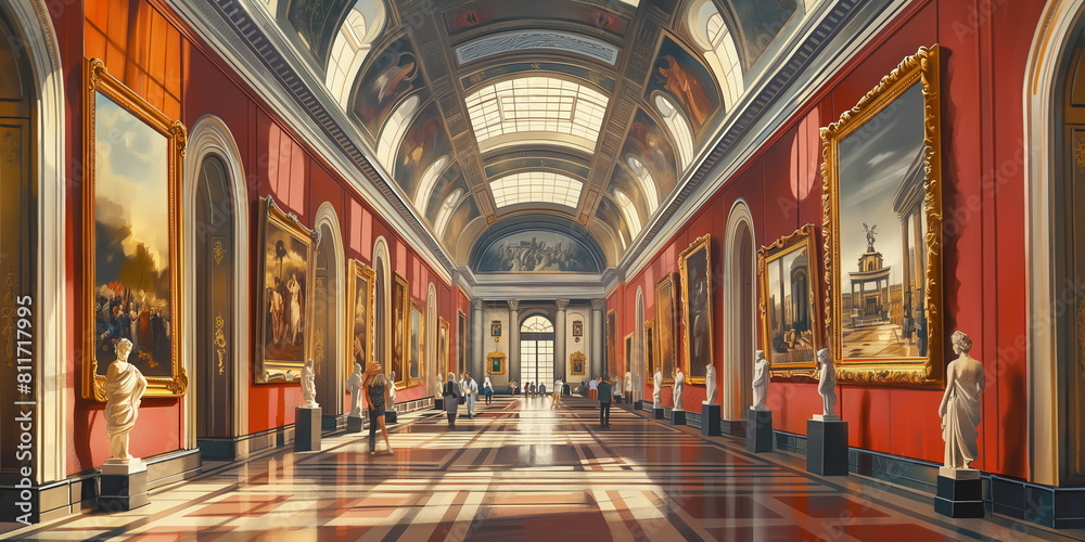 Naklejka premium State Gallery of Fine Arts Berlin Germany Photorea_013