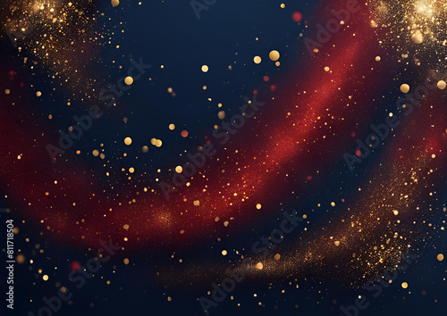 background abstract with Dark red and gold particle