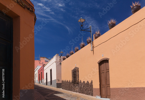 Gran Canaria, old town of Ingenio in south east of the island, architectural details photo