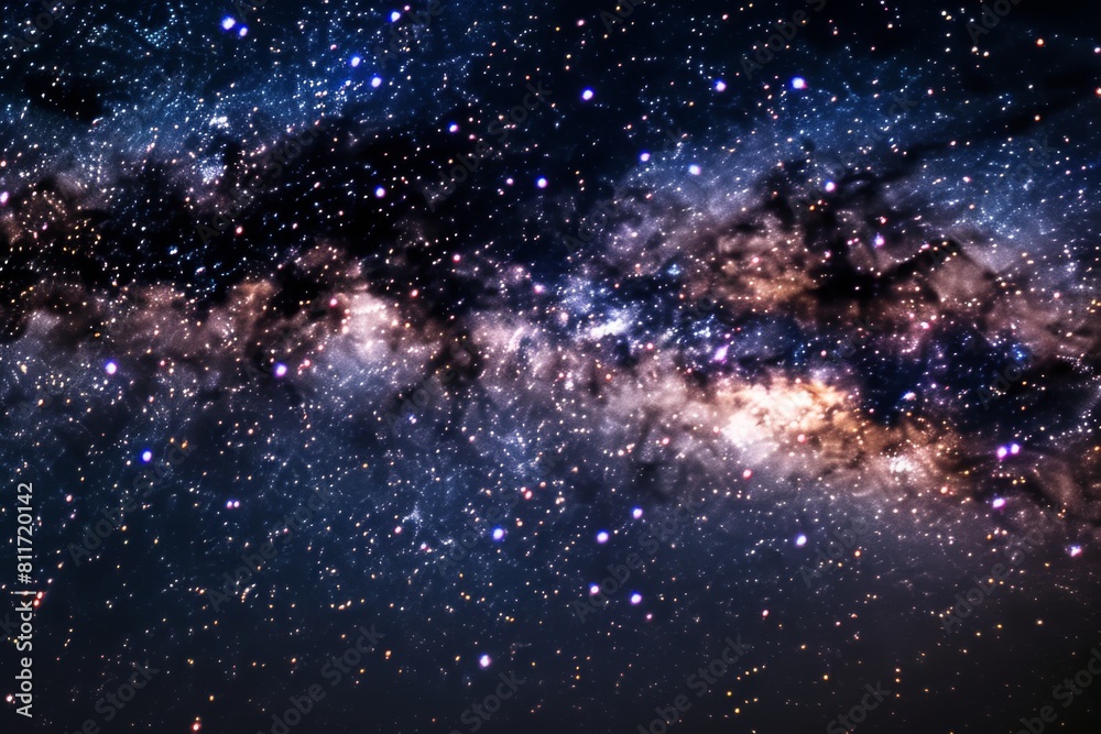 night sky filled with the vivid hues