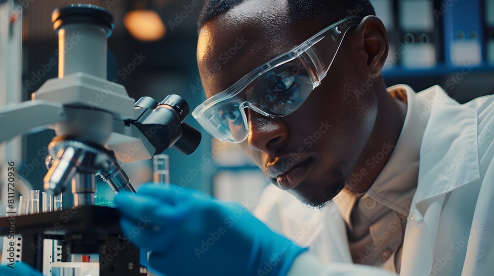 The scientist doctor created a vaccine against the coronavirus.Coronavirus 2019-nCoV Blood Sample. virus outbreaking.Technician holding blood tube test in the research laboratory