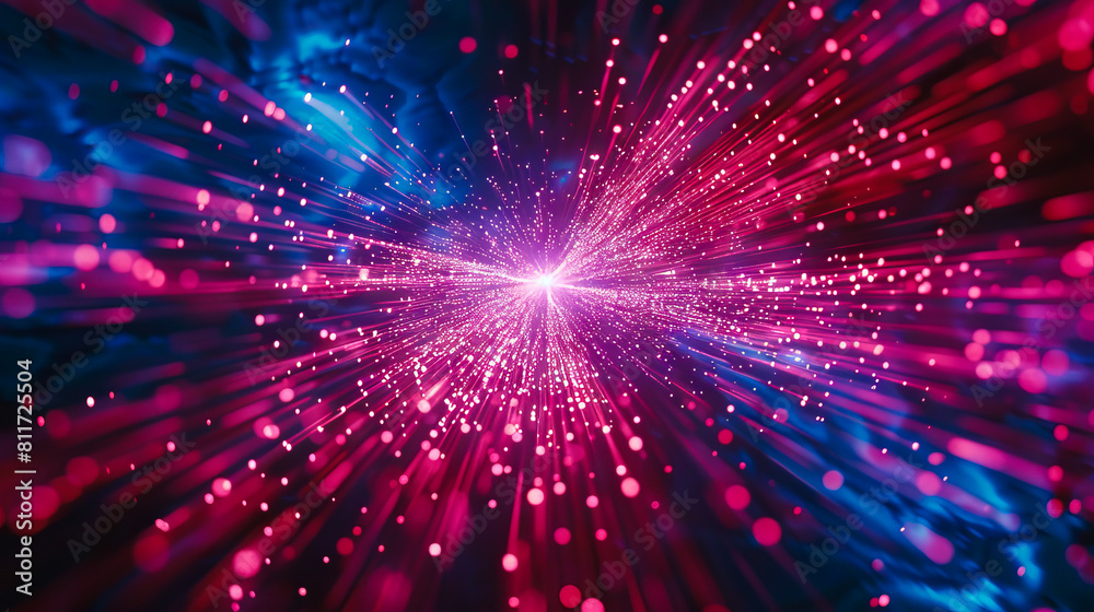 A bright light burst in space. A bright light burst in space.