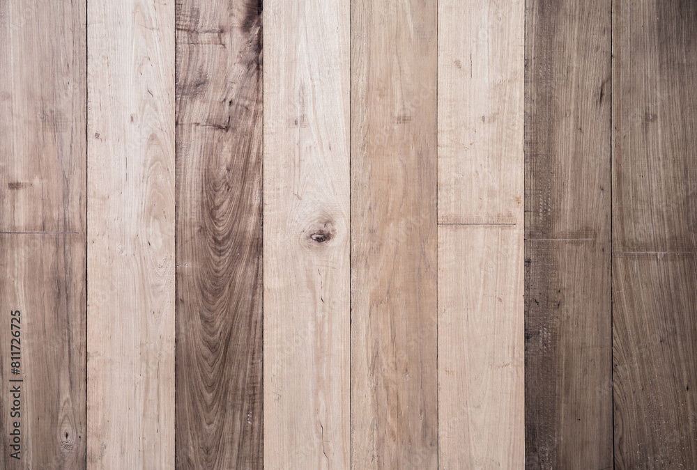 Naklejka premium brown wooden texture wall pattern background texture.