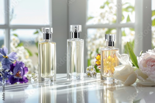 Lavish alchemy in perfume crafting enriches the ambiance with a hint of complex ingredients, blending modern whiffs photo