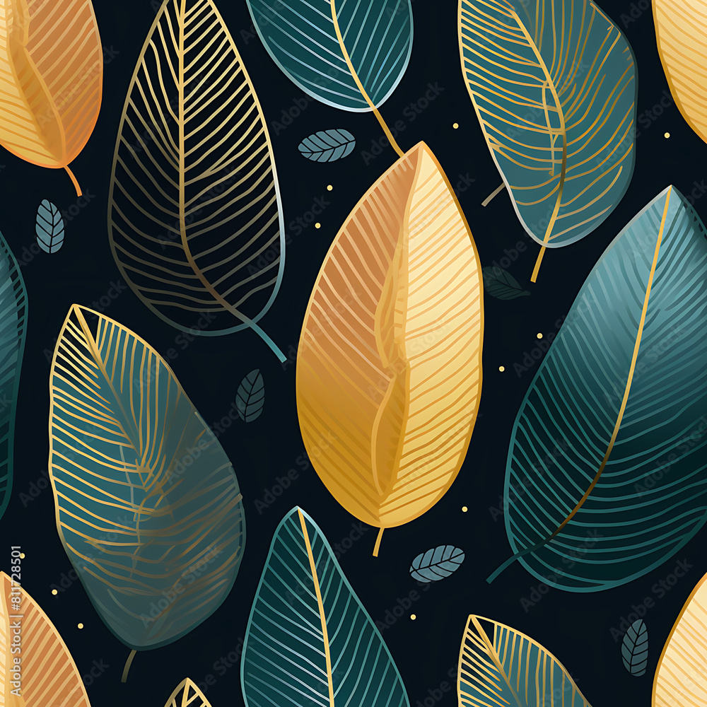 Fototapeta premium Digital art seamless pattern, the design for apply a variety of graphic works