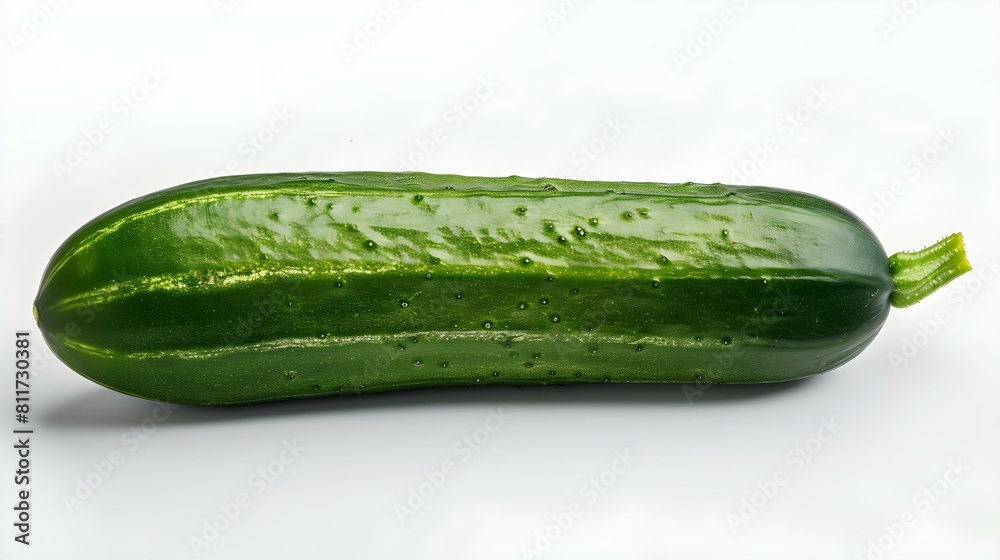 Close up of a fresh Cucumber on a white Background Close up of a fresh Cucumber on a white Background