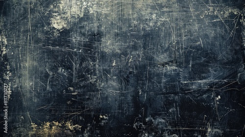 Grunge background with scratched black texture vintage film style blank space for adding text