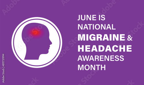National Migraine and headache awareness month also known as MHAM.  is observed every year in June, 