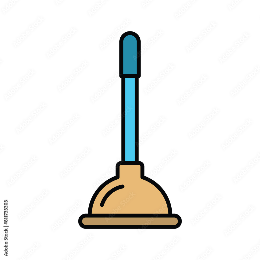plunger icon vector design template plunger icon vector design template
