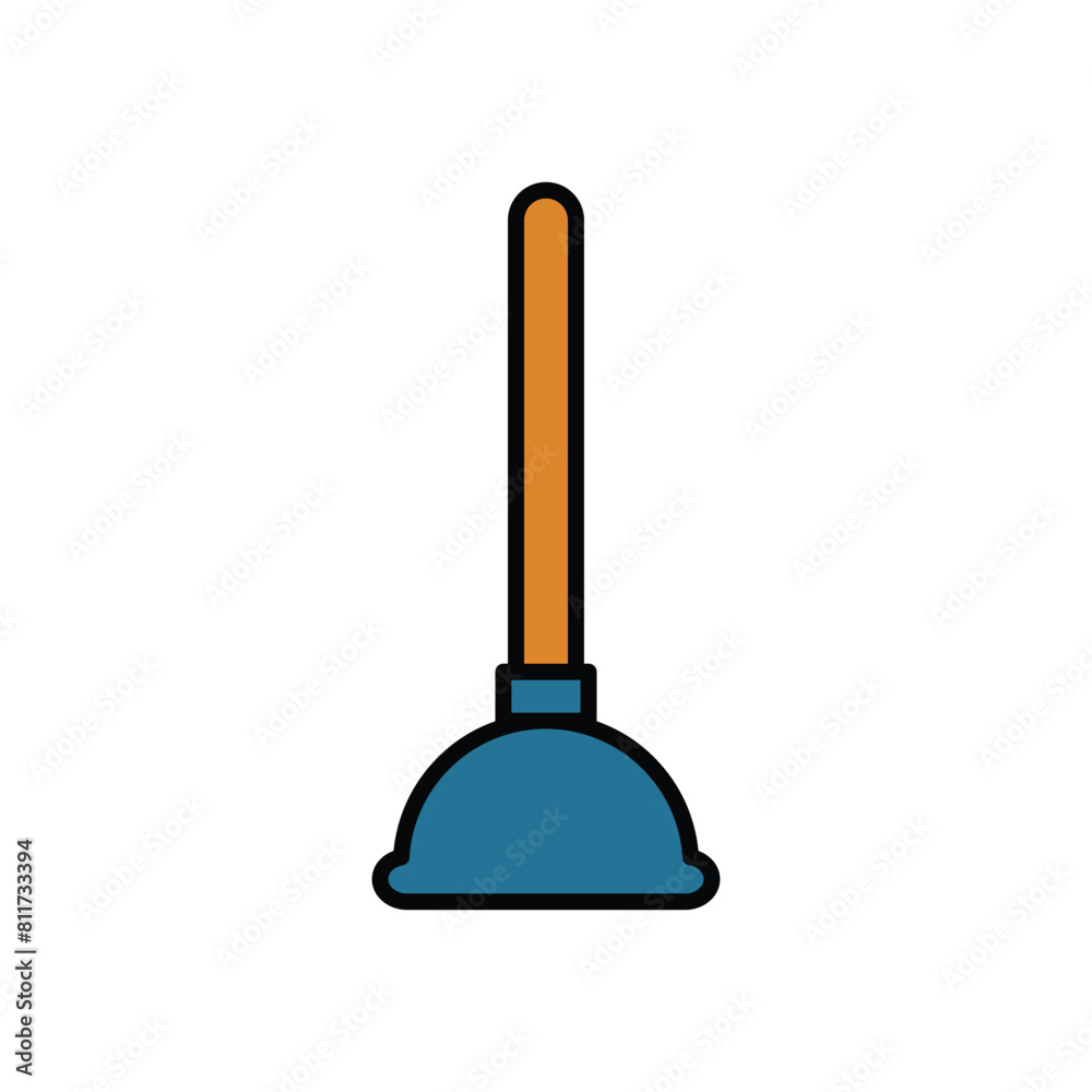 plunger icon vector design template plunger icon vector design template