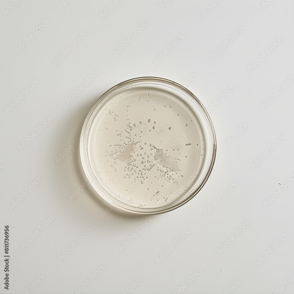Top view of a petri dish isolated on white background Top view of a petri dish isolated on white background
