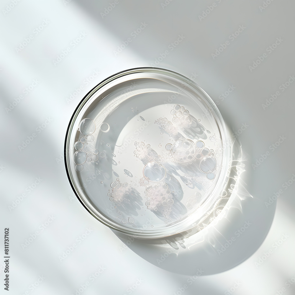 Top view of a petri dish isolated on white background Top view of a petri dish isolated on white background