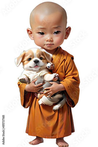 Ai bimbo monaco buddista PNG 05 photo