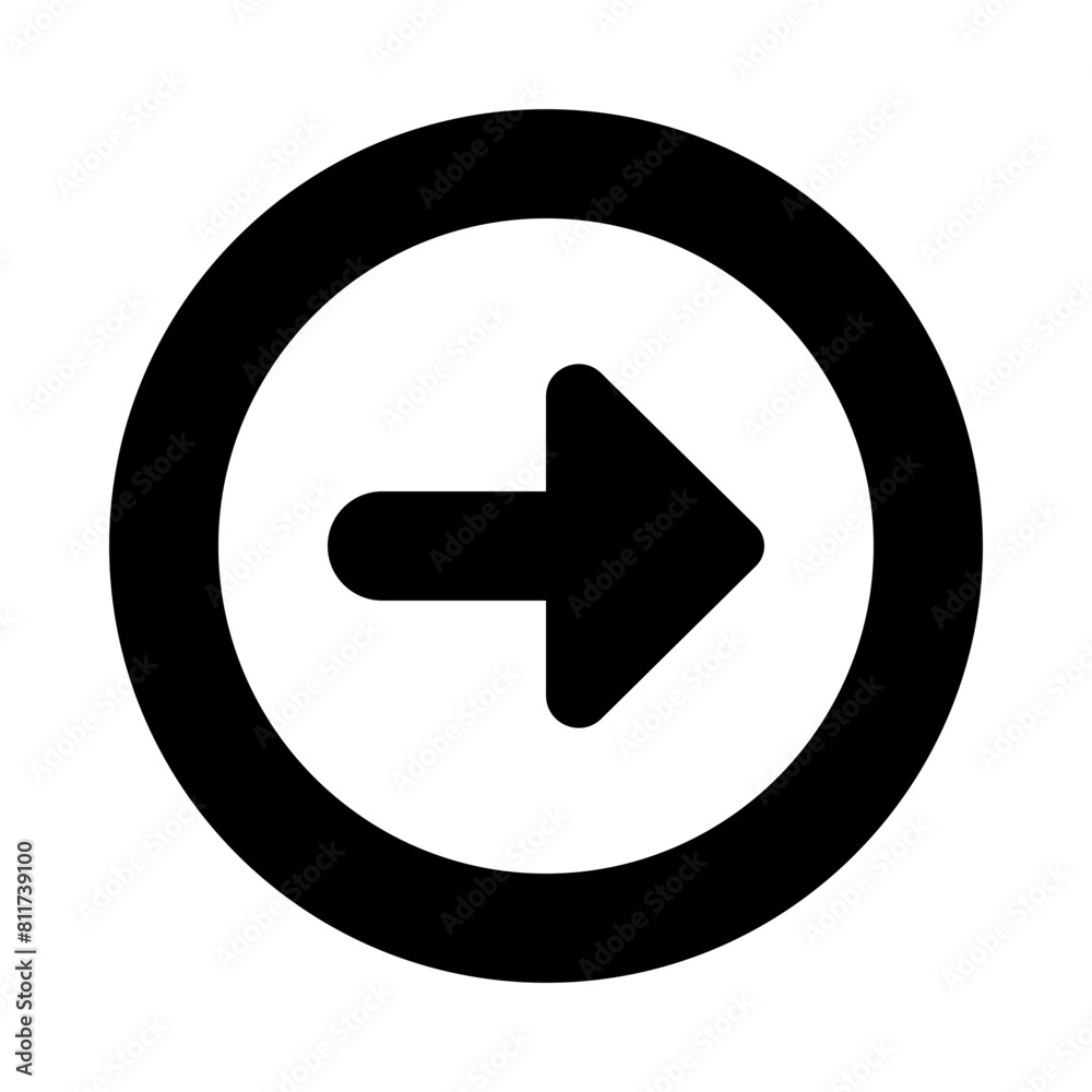arrow circle right flat vector illustration arrow circle right flat vector illustration