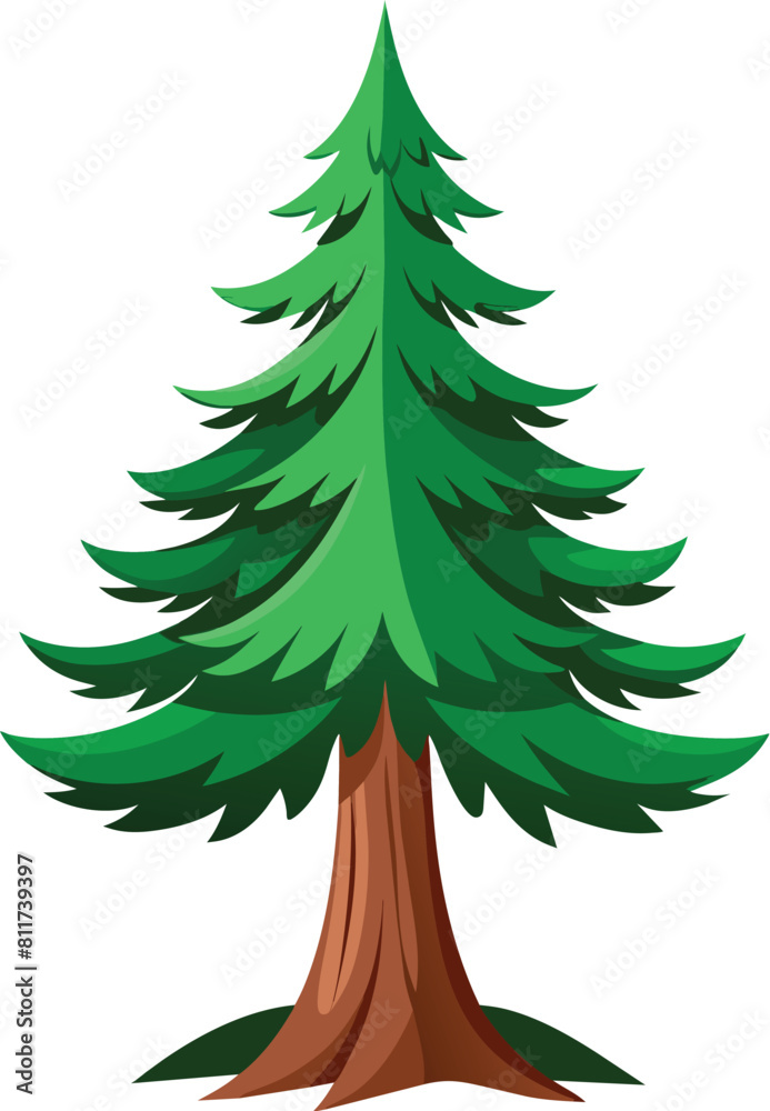 pine tree vector illustration, christmas tree pine tree vector illustration, christmas tree