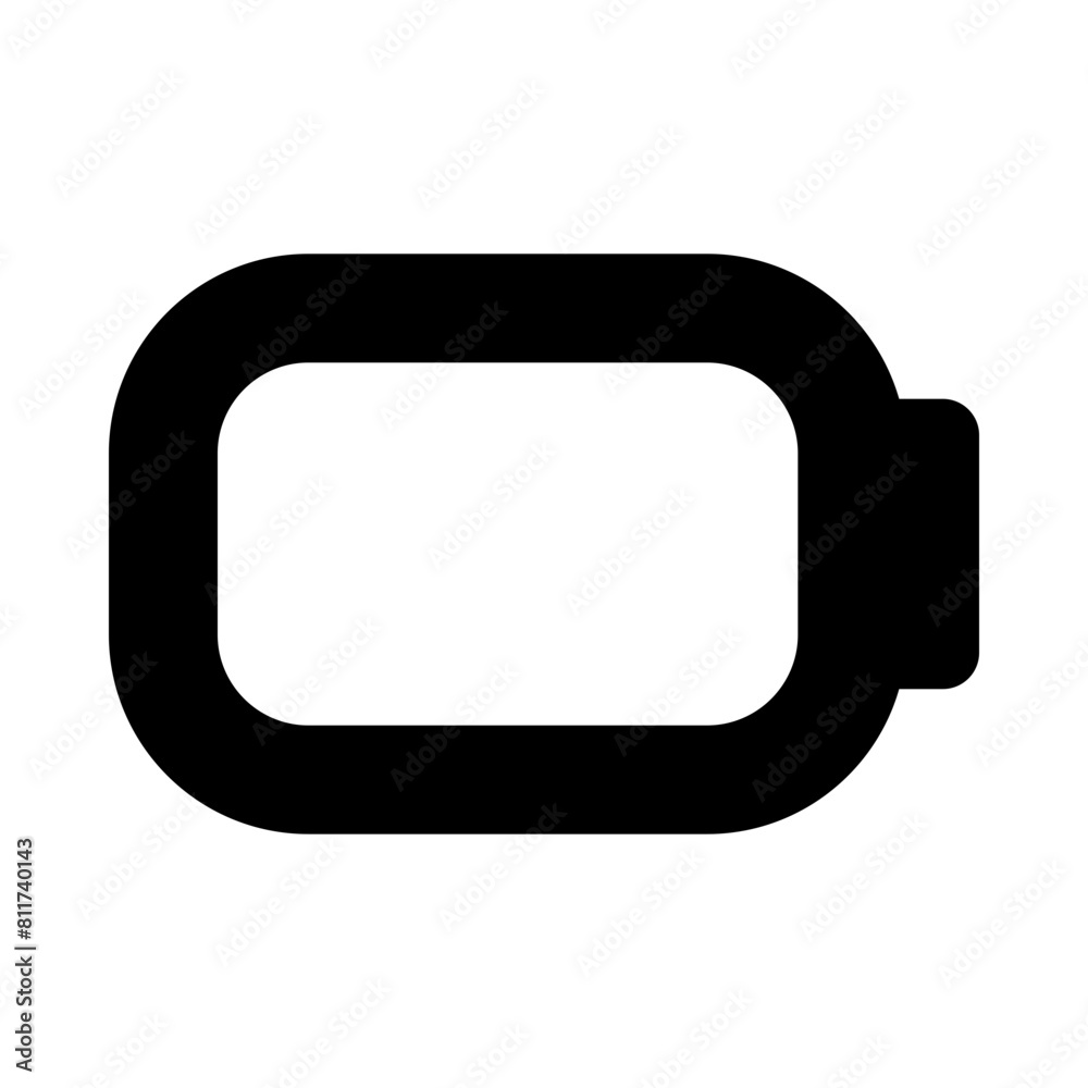 battery empty flat vector illustration battery empty flat vector illustration