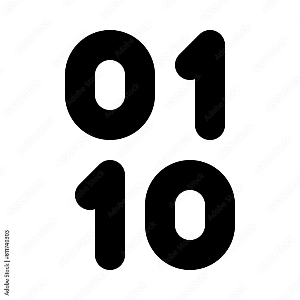 binary flat vector illustration binary flat vector illustration
