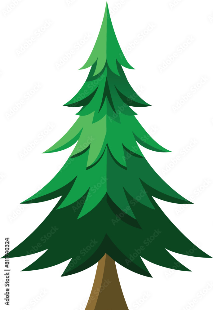 pine tree vector illustration, christmas tree pine tree vector illustration, christmas tree