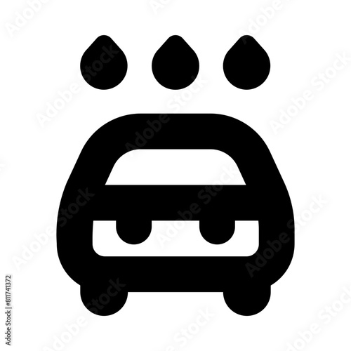car wash flat vector illustration