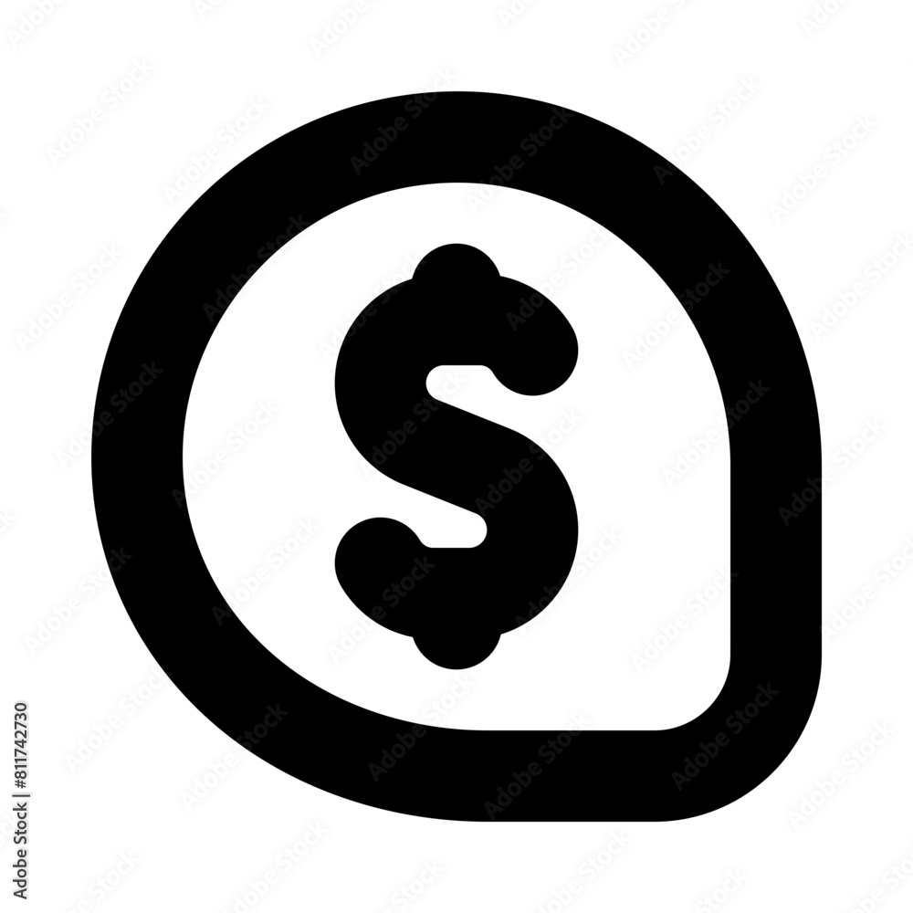 comment dollar flat vector illustration comment dollar flat vector illustration
