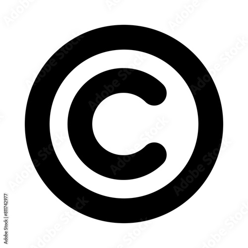 copyright flat vector illustration
