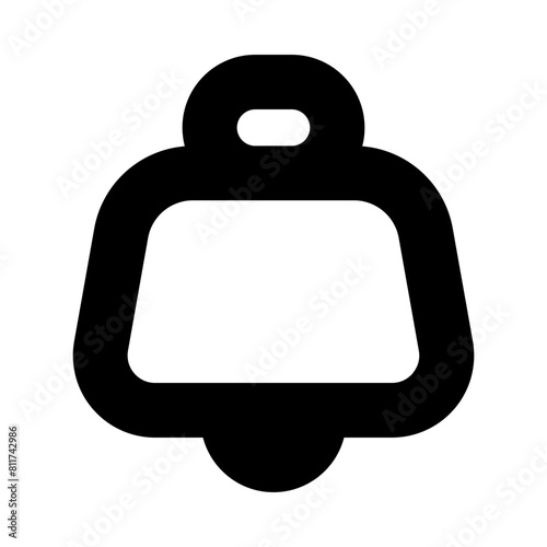 cowbell flat vector illustration