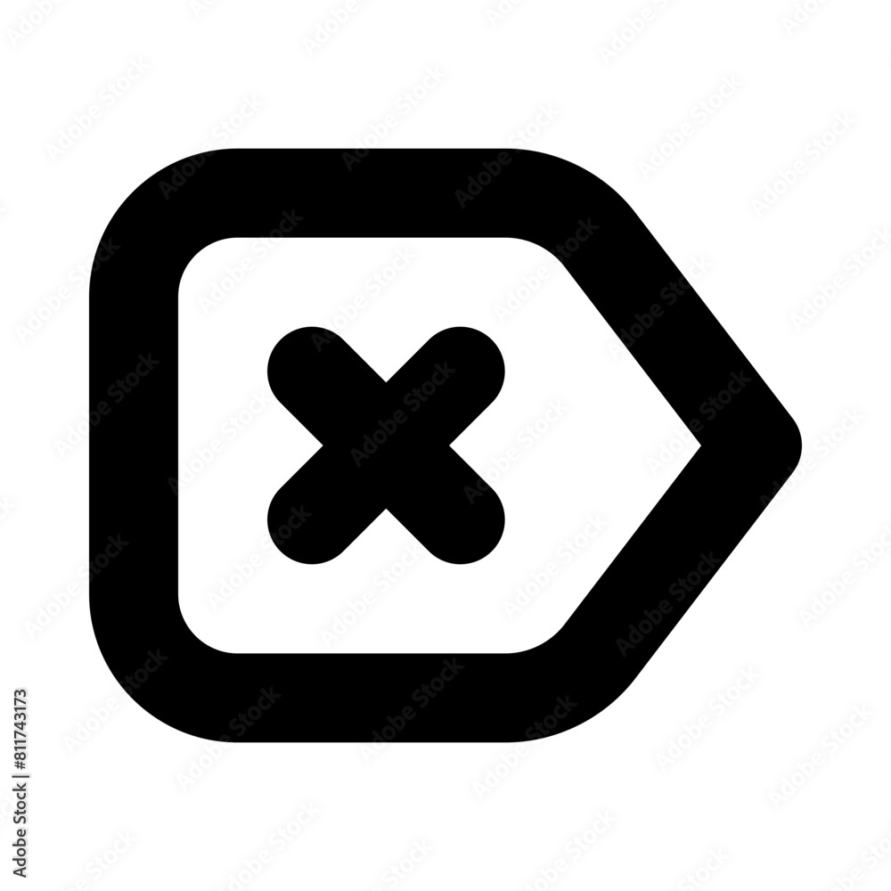 delete right flat vector illustration delete right flat vector illustration