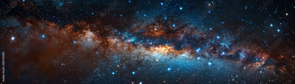 Amazing view of the Milky Way galaxy