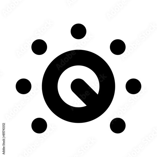 dial max flat vector illustration