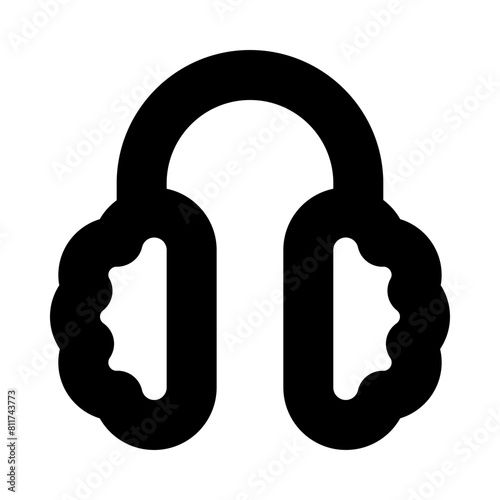 ear muffs flat vector illustration