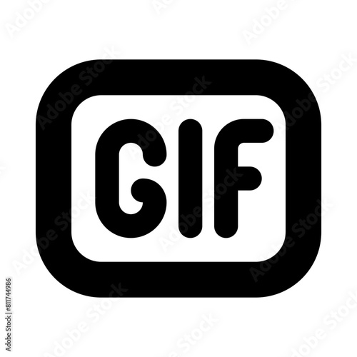 gif square flat vector illustration