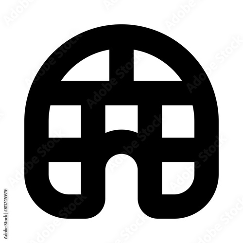 igloo flat vector illustration