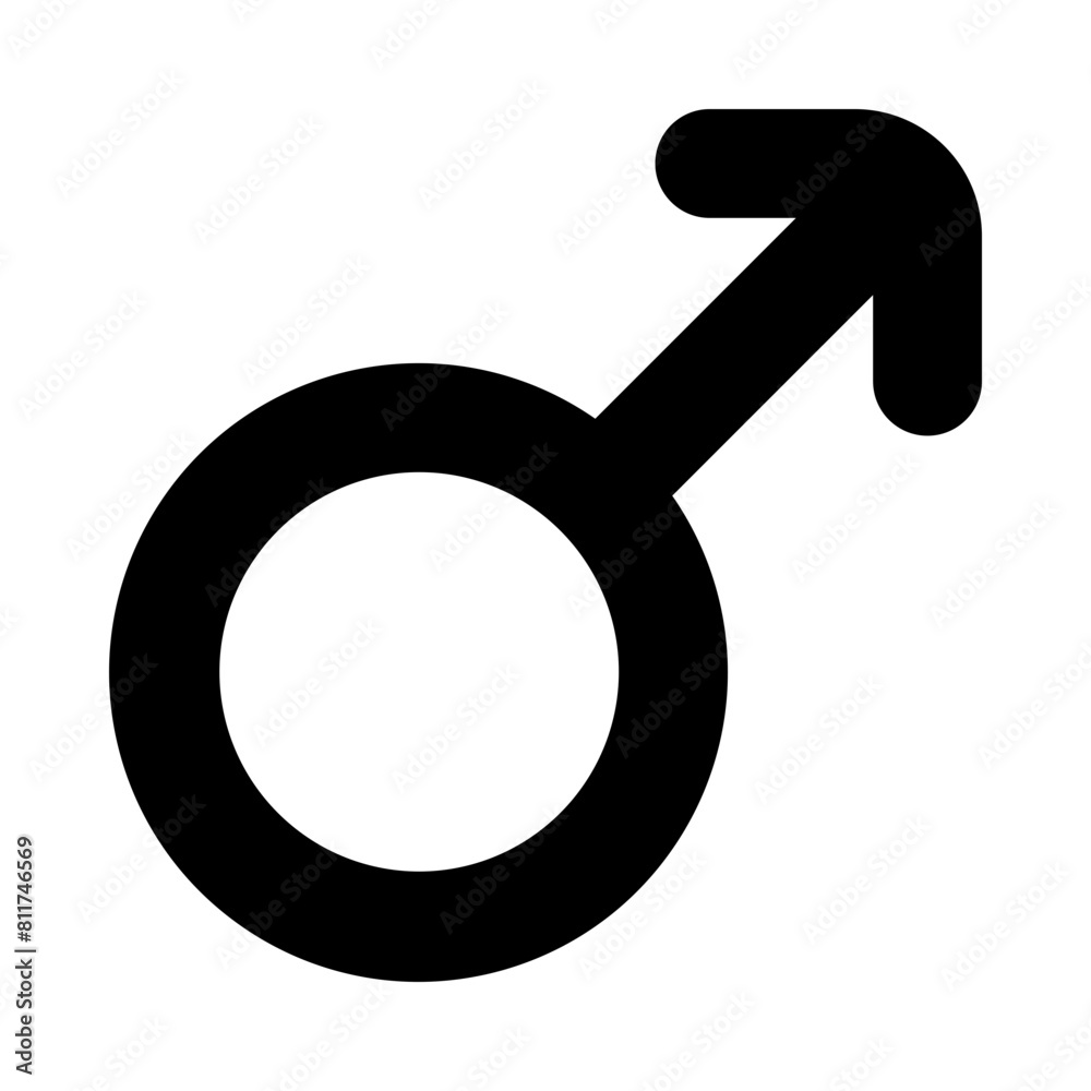 male flat vector illustration