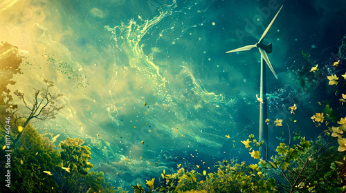 Wind energy, artistic vision. © Mikołaj Rychter