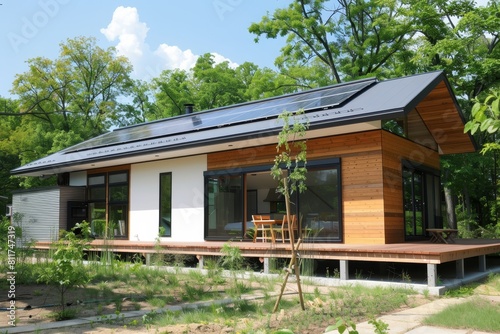 cutting-edge self-sufficient home design for sustainable living in a modern world © Daria