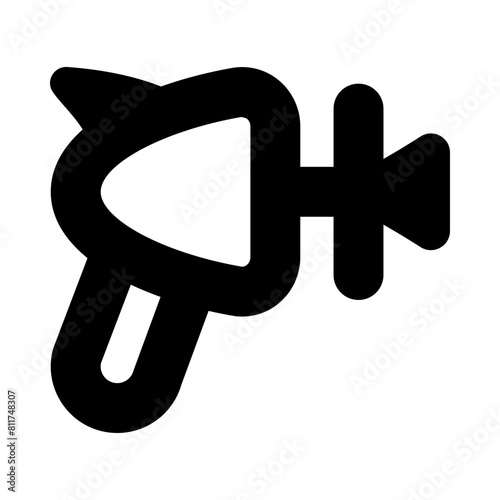 raygun flat vector illustration