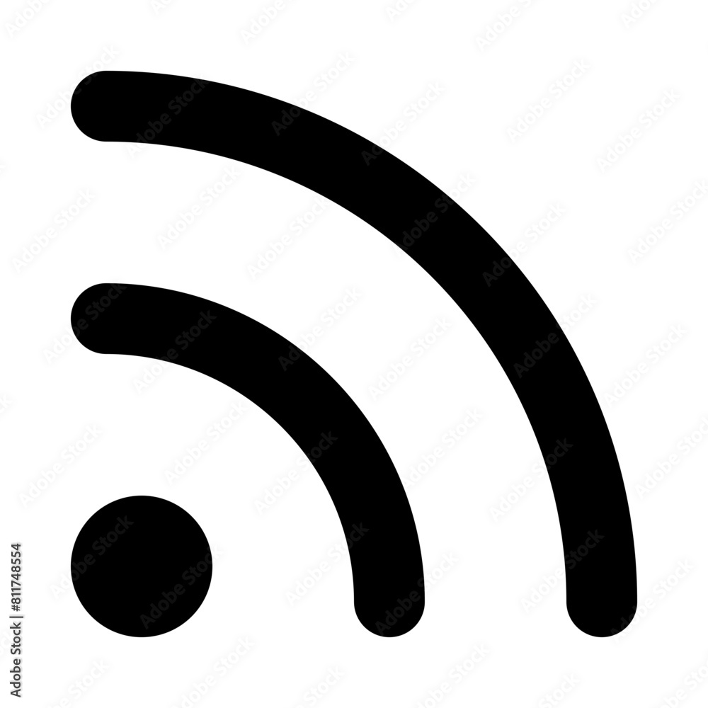rss flat vector illustration