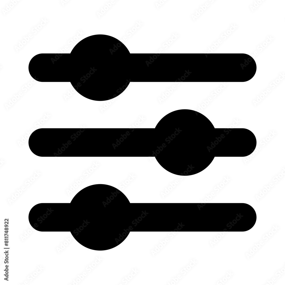 settings sliders flat vector illustration settings sliders flat vector illustration