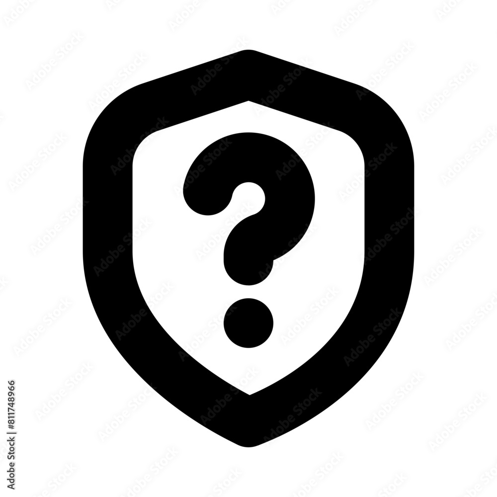 shield interrogation flat vector illustration shield interrogation flat vector illustration