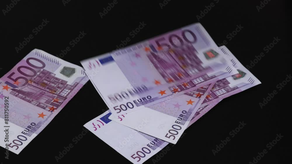 Different EURO money banknotes falls down one on top of the other Different EURO money banknotes falls down one on top of the other