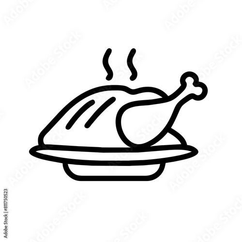 Heißer Truthahn heißes Hähnchen Symbol 
