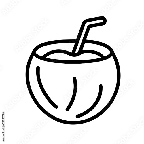 Kokosmilch Kokoswasser Kokosnuss Symbol 