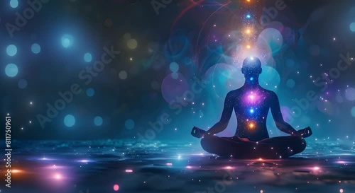 Deep meditation creates spiritual connection allowing telepathic communication and astral bonds. Concept Meditation, Spiritual Connection, Telepathy, Astral Bonds, Mindfulness